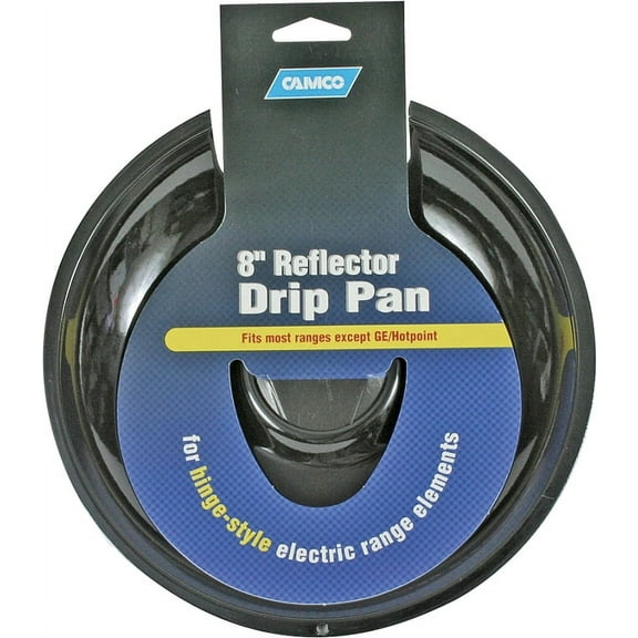 Camco 433 Drip Pan Chrome 8 In.