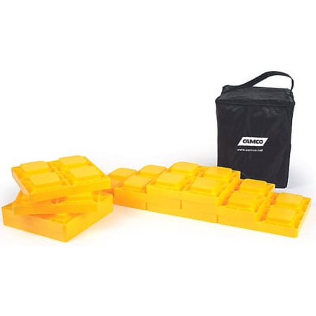 Camco 44505 Leveling Block, Plastic, Yellow