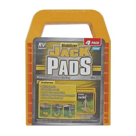Camco 44595 Stabilizer Jack Pad, Resin, Yellow