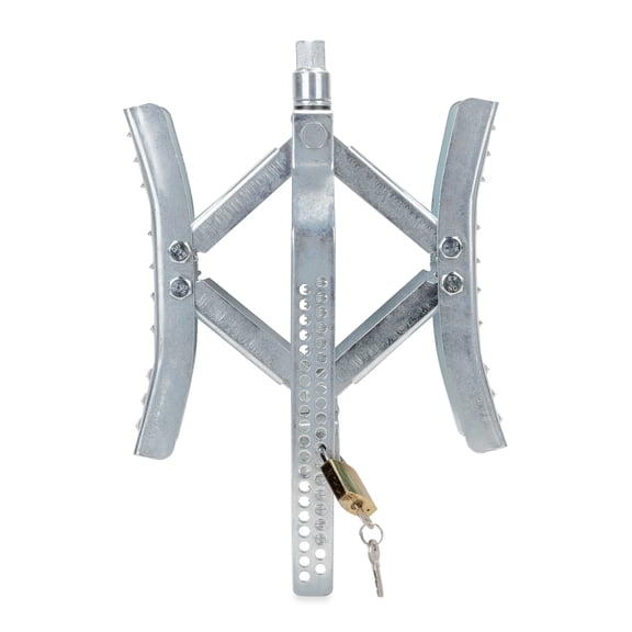 Camco EazLift - 10" Wheel Stop w/Wrench and Lock, Metal (44662)