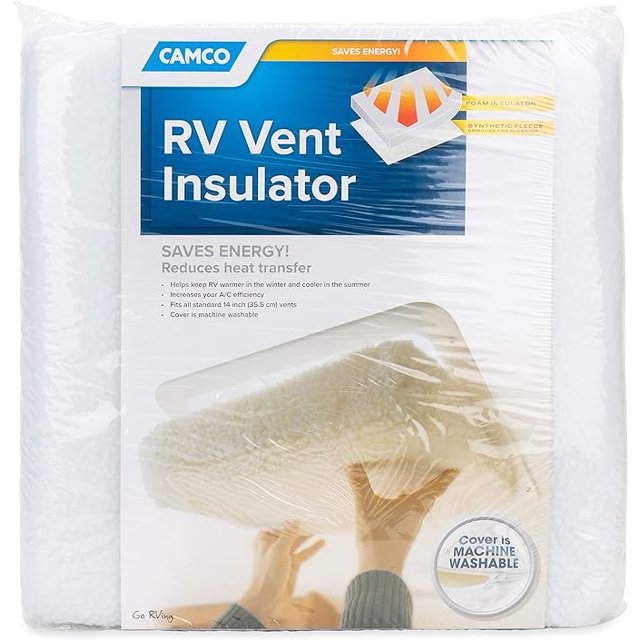 Camco 45195A RV Vent Insulator And Skylight Cover Without Reflective