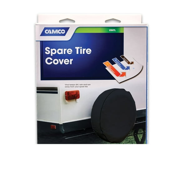 Camco 45253 Spare Tire Cover - 32-1/4" Diameter, Black
