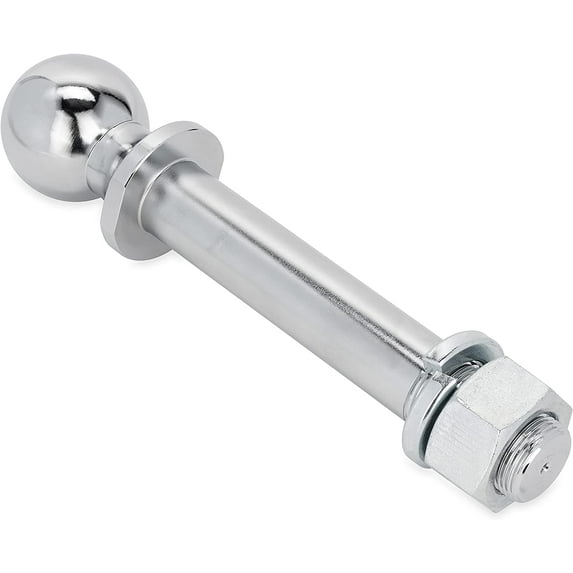 Camco Eaz-Lift ReCurve R6 Chrome Hitch Ball Features a 2-5/16-Inch Diameter Ball, 7 -Inch Shank, 15,000 lb. Tow Rating for RV or Trailer Towing (48760)