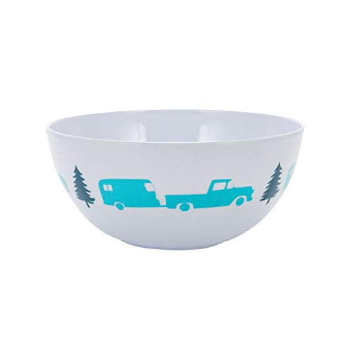 Camco 53225 Life Is Better at the Campsite, Bowl - Trailer and Tree Pattern