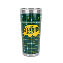 Camco 53325 Libatc, Wrapped Tumbler, Green Grid, 20Oz