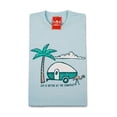 thumbnail image 1 of Camco 53336 Ice Blue Life is Better at the Campsite Crew Neck Short-Sleeve Palm Tree T-Shirt - Size Medium, 1 of 1