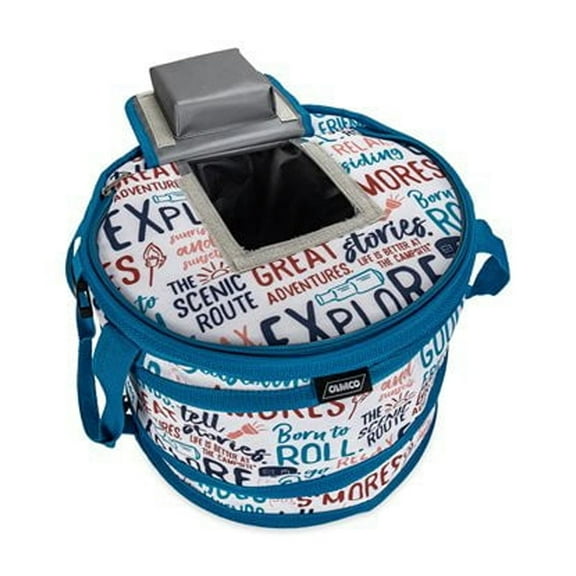 Camco 53416 "Life is Better at the Campsite" Pop-Up Cooler - Graffiti