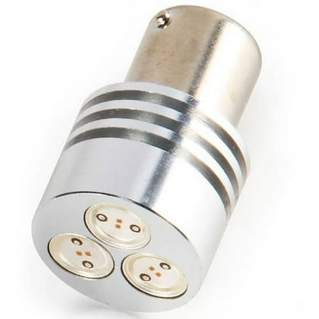 Camco 54618 Bulb, LED BA15s Amber, 3 LED, 50LM, 1-Pack