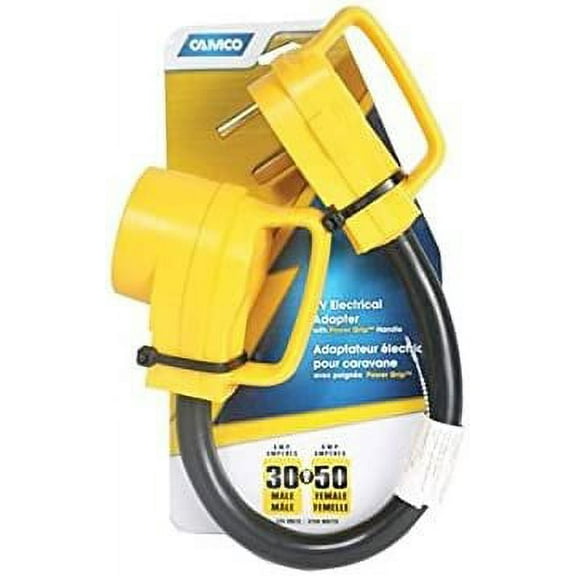 Camco 55183 PowerGrip-Dogbone 18" 30AM/50AF 125V/3750W CardE/F CSA, RV-346B