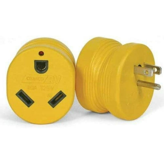 Camco 55223 15 Amp Male To 30 Amp Female Electrical Adapter