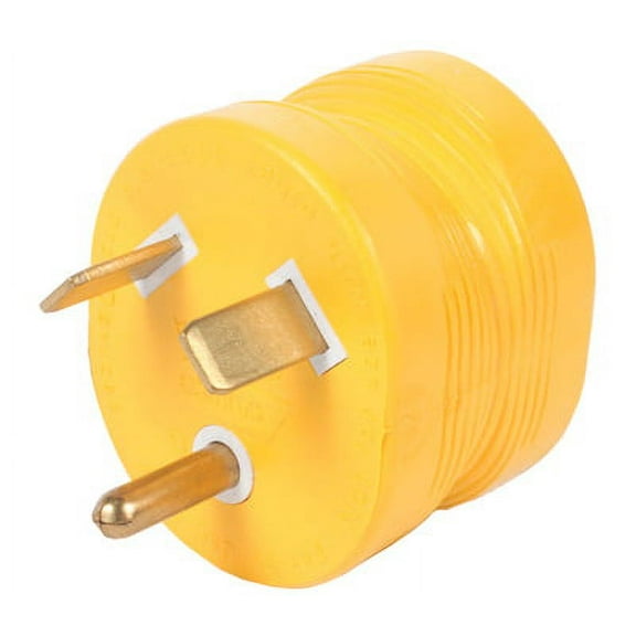 Camco 55233 Power Grip Adapter, 15 a Female/30 a Male, 125 V, Male, Female