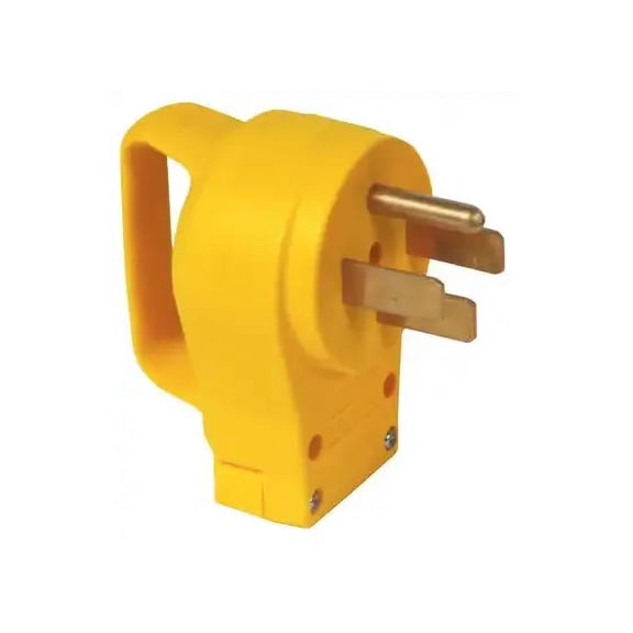 Camco 55255 Plug, 50 Amp, 125 to 250 Volt, Male, Yellow Jacket, Each