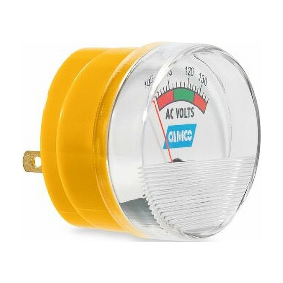 Camco 55263 120V AC Line Voltage Meter Provides A Continuous AC Line