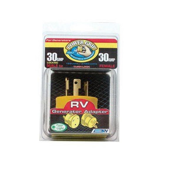 Camco 55333 3-Prong Electrical Adapter Plug Rv Elec Adapt 30m30f