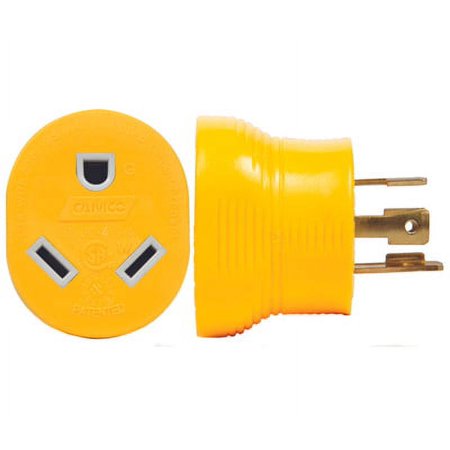Camco 55338 Adapter, 30 a Female, 30 a Male, 125 V, Male, Female