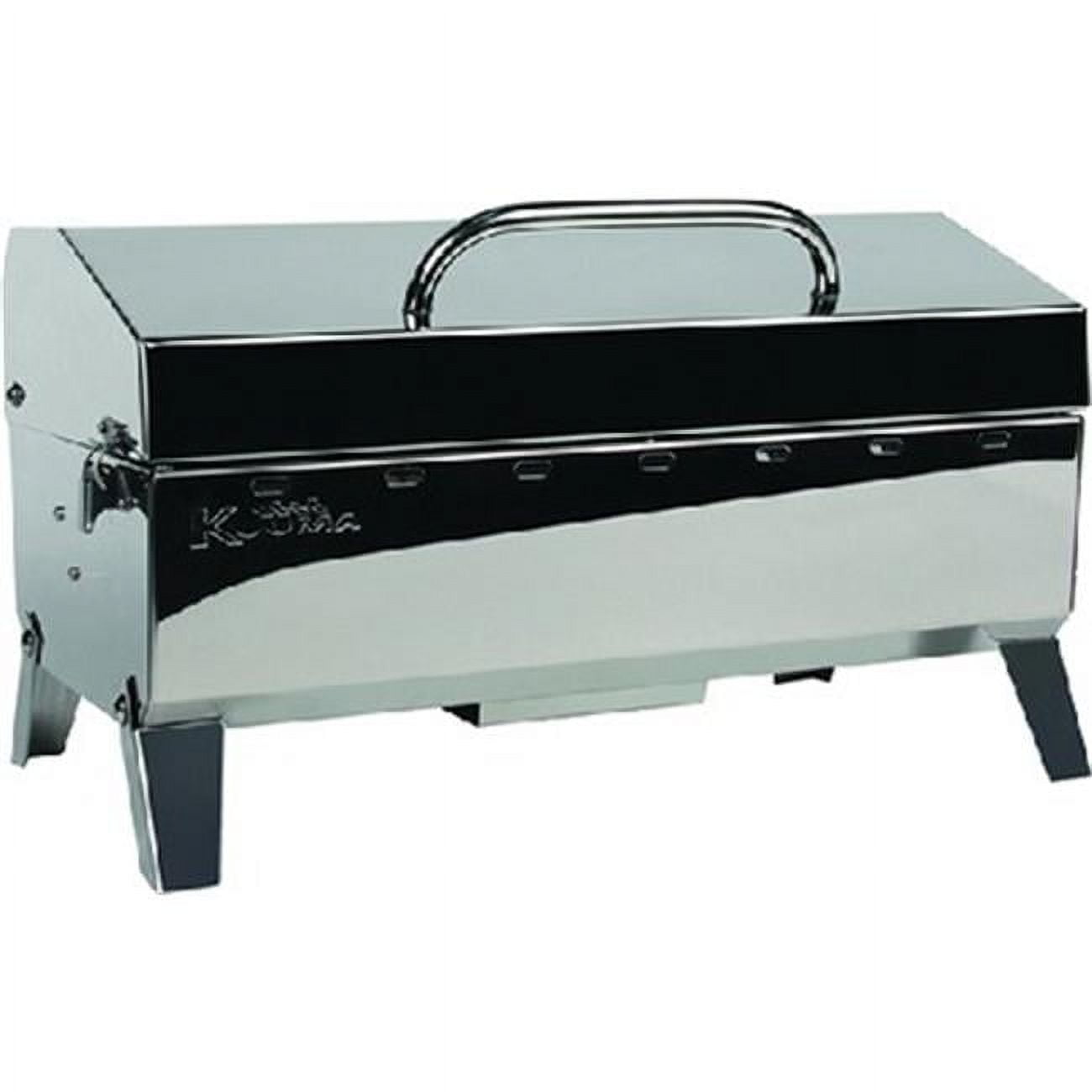 Compact Stainless Steel Portable Charcoal Grill with Lid Liner