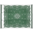 thumbnail image 1 of Camco 9' x 12' Reversible RV Outdoor Mat, Camping Mat, Green Oriental, 1 of 2