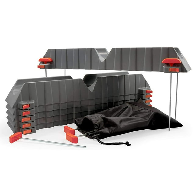 Camco Adjustable Stackable RV Sewer Hose Drain Support Kit (6 Troughs)