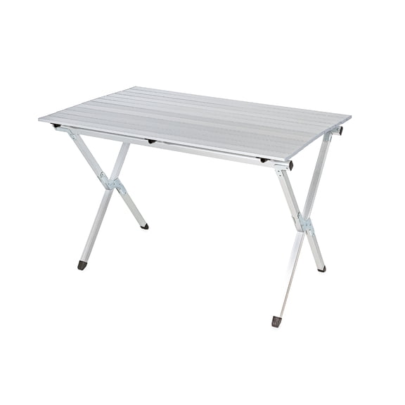 Camco Aluminum Roll-Away Portable Camping Table with Carry Bag