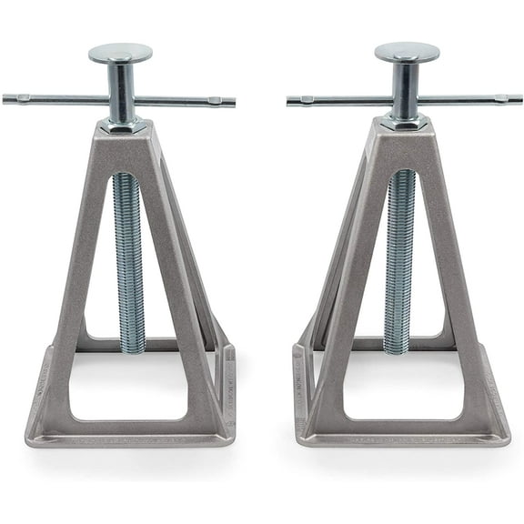 Camco Aluminum Stack Jacks - Stabilize and Level Your RV Or Camper - 2 Pack (44561)