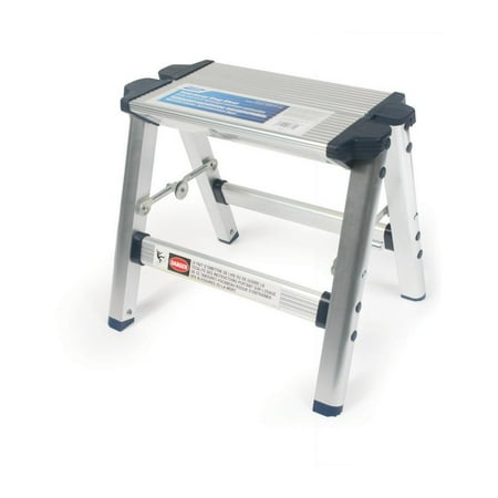 Camco Aluminum Step Stool, Silver, 200 Pound Weight Capacity