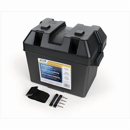 Camco Battery Mounting & Installation Parts for Battery Box, Black