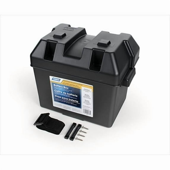 Camco Battery Mounting & Installation Parts for Battery Box, Black