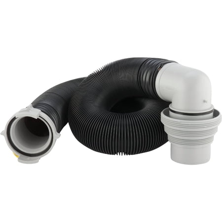 Camco Easy Slip RV Sewer Kit - Complete Camper Sewer Starter Kit - 10', Black — Residential Use, Standard Application