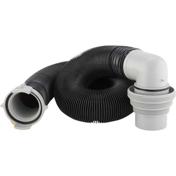 Camco Easy Slip RV Sewer Kit - Complete Camper Sewer Starter Kit - 10', Black  Residential Use, Standard Application