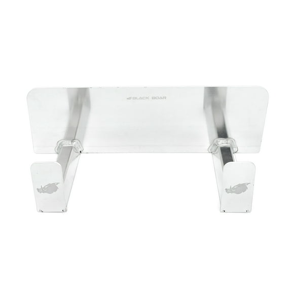 Camco Black Boar Double Helmet Hook | Features a Heavy-Duty Aluminum Design & Holds 2 Full-Face Motorsport Helmets | Hooks Measure 6" Long | Great for RV Storage and Organization (66117)