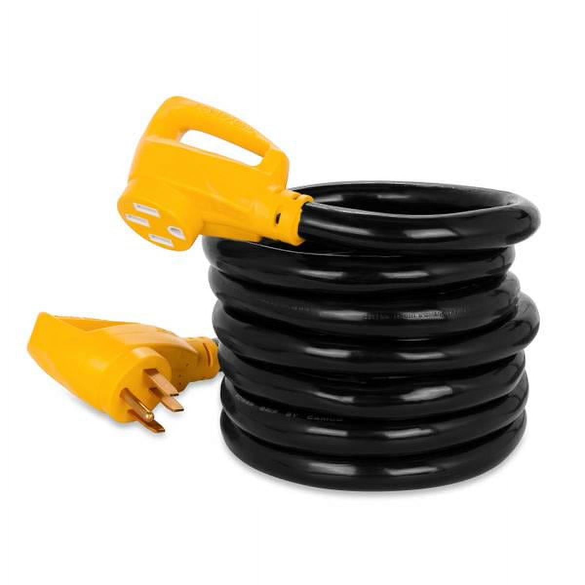Camco Camco 15' Heavy-Duty 50 Amp RV/Electric Car Extension Cord with Power Grip Handles