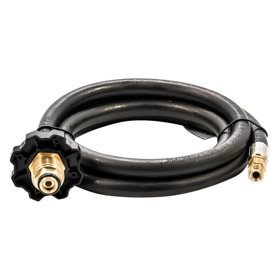 Camco Camper/RV 4-Port Propane Tee | Features 5-Foot Hose with Excess Flow Soft Nose POL & 1/4" Inverted Male Flare (59125)