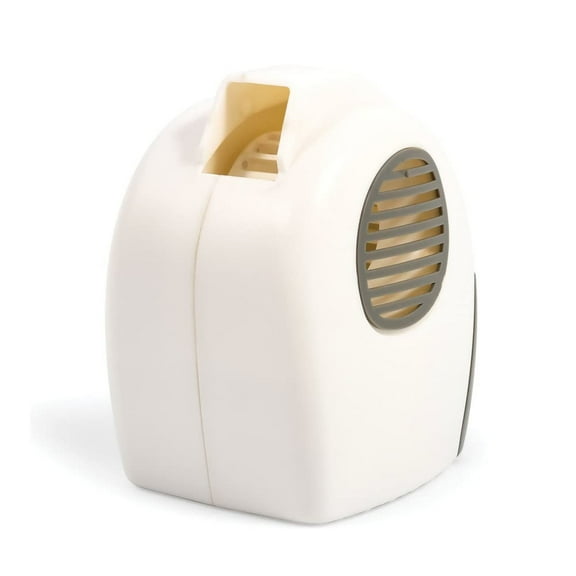 Camco Camper/RV Fridge Airator with On/Off Switch | Includes 1 Fridge Airator and 1 Replaceable Charcoal Pack | Grey/White (44124)