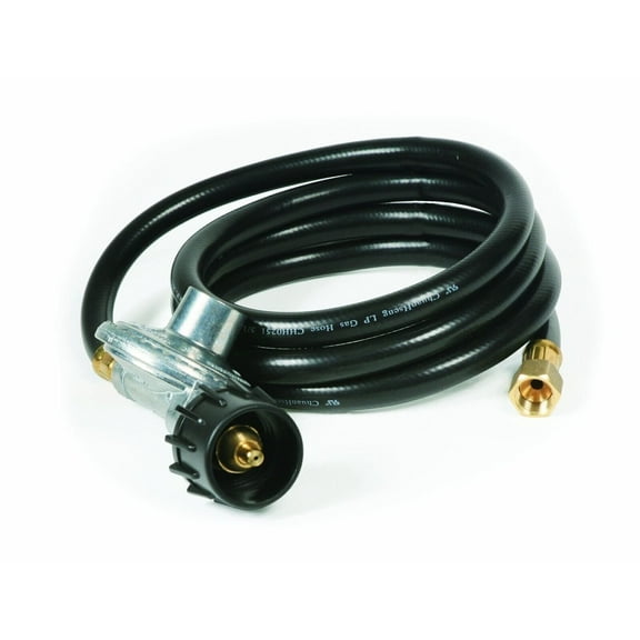 Camco Camper/RV Low Pressure Gas Regulator w/ 6 Hose Features Excess Flow &