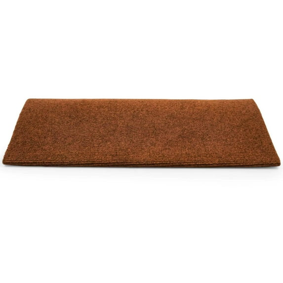 Camco Camper/RV Premium Single Rib Wrap-Around Step Rug | Features a Weather and Mildew Resistant Design & Adjustable Depth from 8-Inches to 11-Inches (42911)