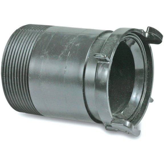 Camco Camper/RV Sewer Fitting Adapter | Straight Fitting & Bayonet Fitting | Simple Camper Sewer Hose Hookup | Black (39422)