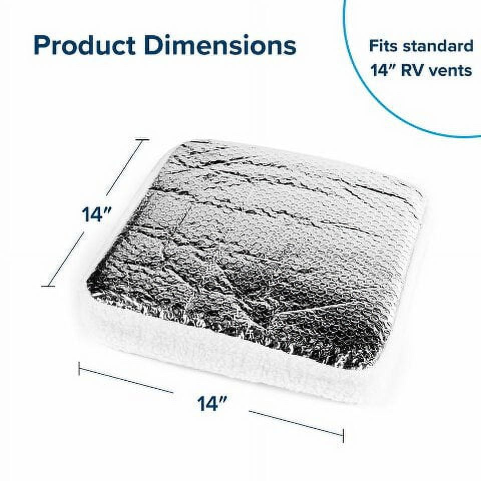 Camco Camper/RV Vent Insulator & Skylight Cover Fits Standard 14” RV