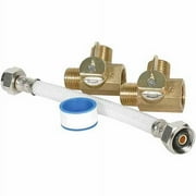 Camco Camper/RV Water Heater By-Pass Kit | Designed to By-Pass RV Water Heater when Winterizing | 8-Inch Crimp-Resilient Nylon Reinforced Hose (35953)