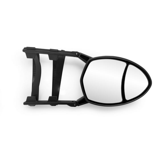 Camco Clip-On Dual-View Tow Mirror | Fits Driver or Passenger Side Mirror | Black (25653)