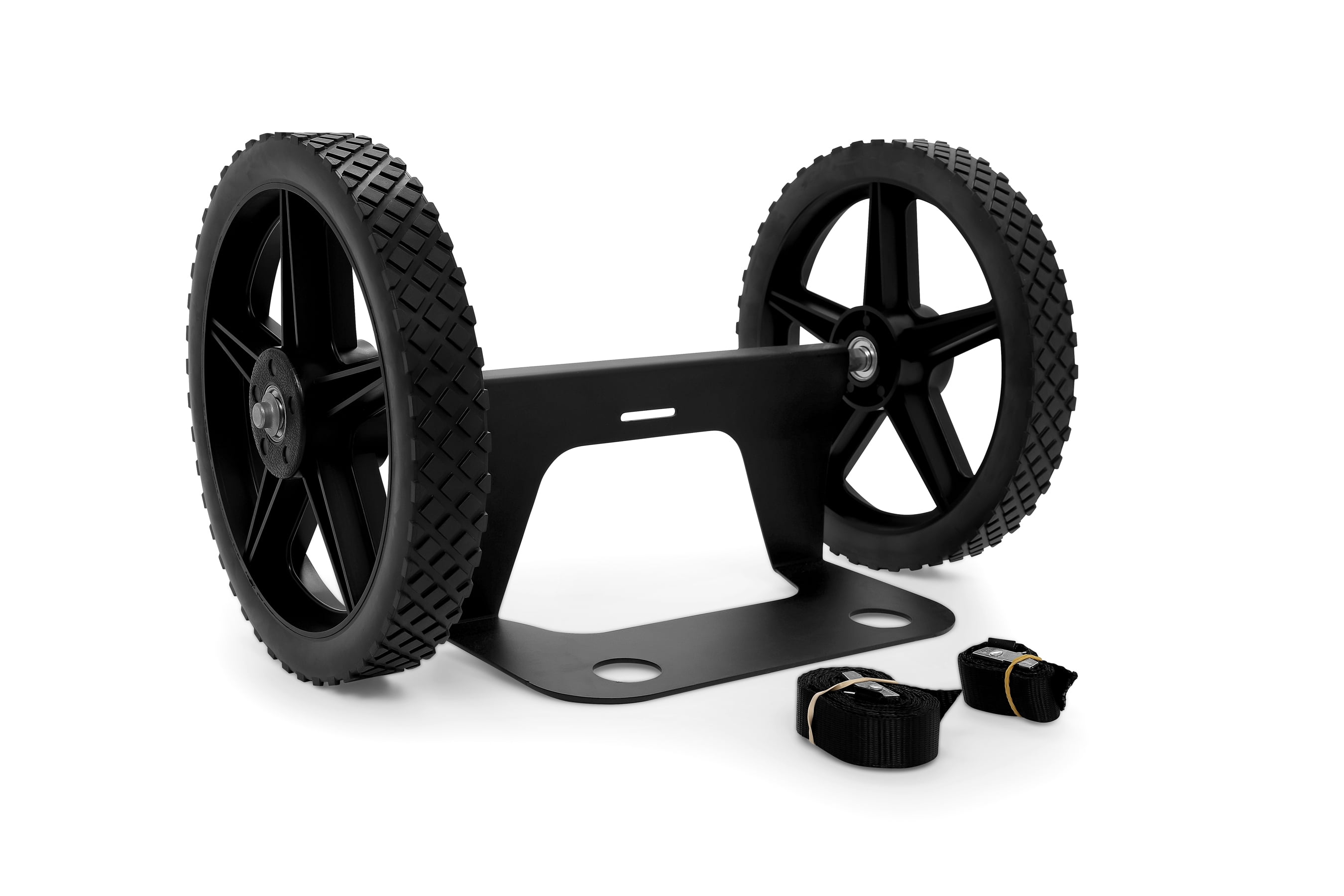 Heavy-Duty Black Steel Cooler Cart Kit with Straps
