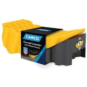 Camco Curved Camper/RV Leveler & RV Wheel Chock, Compatible with Trailers Up to 30,000 lb (44423)