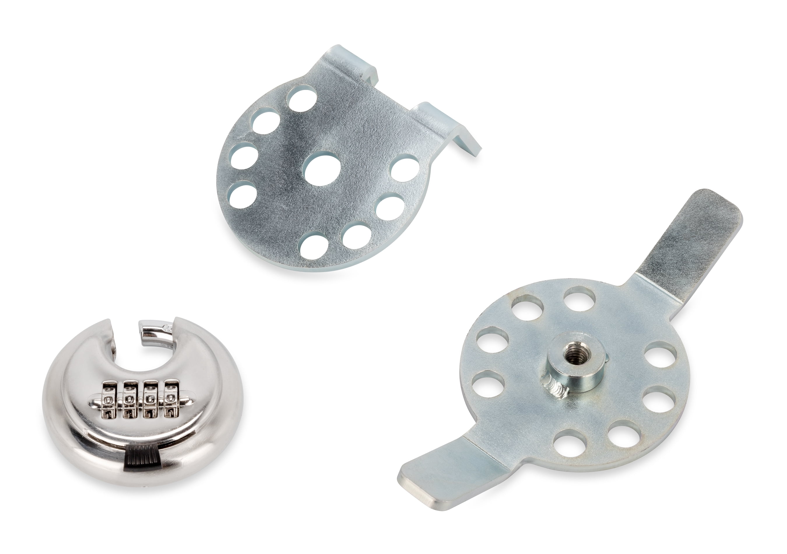 Camco Camper/RV Double Propane Tank Locking Device | Features a Combination Lock for Keyless Access & Heavy-Duty Steel Design (40590)