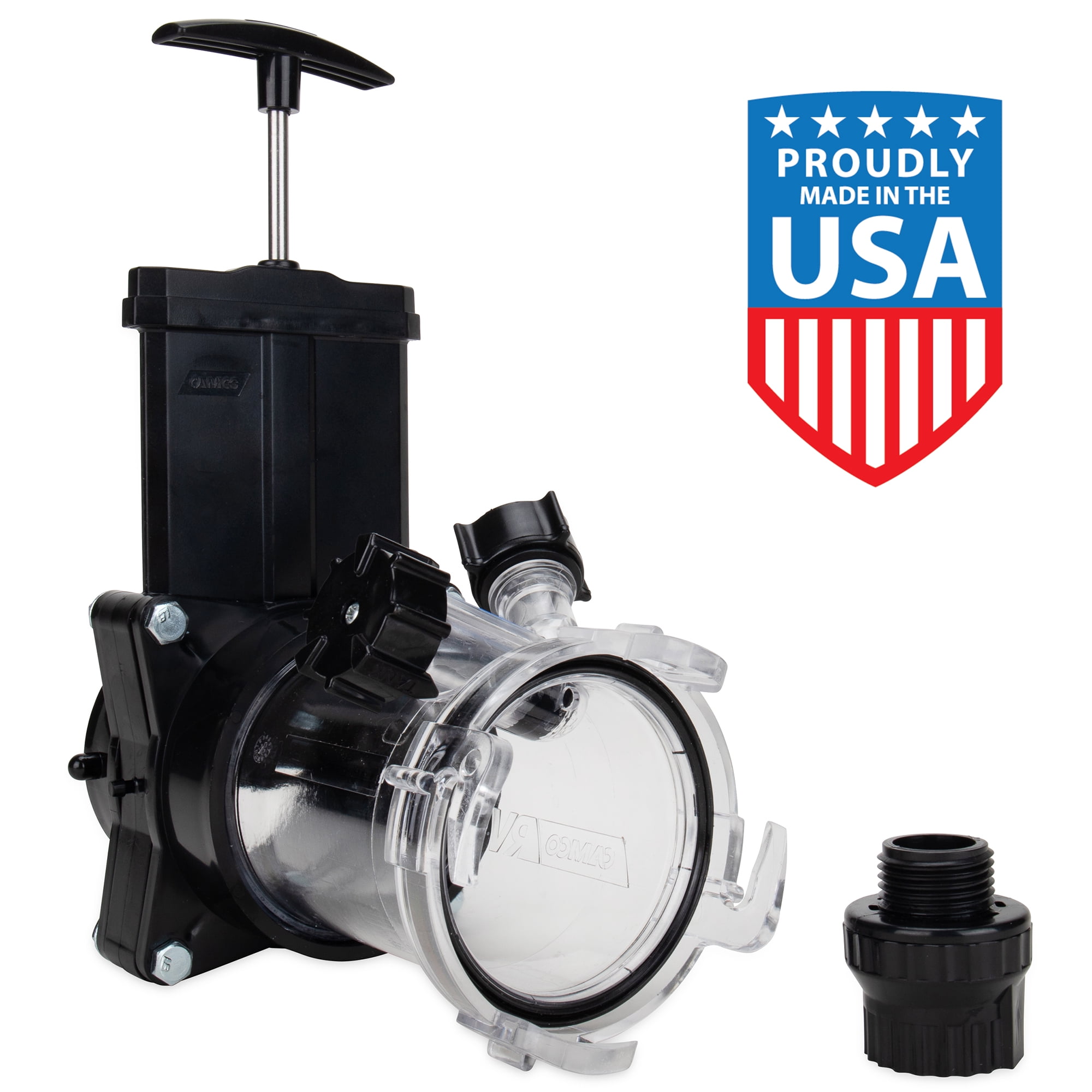 Camco Dual Flush Pro RV Holding Tank Rinser, 3-inch Gate Valve (39062)