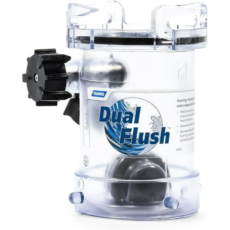 Camco Dual Flush RV Holding Tank Rinser (39072)Two-Way Jet Cleaning Action, 5-inches