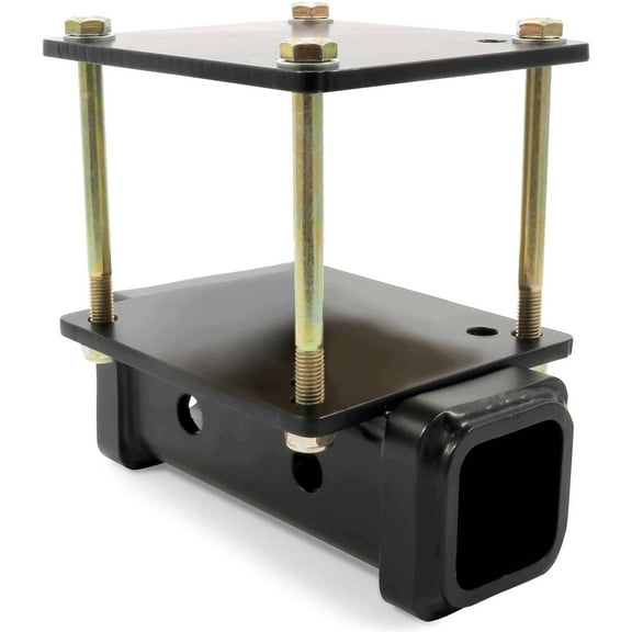 Camco Eaz-Lift Square RV Bumper Hitch - Black, Powder-Coated Steel (48473)