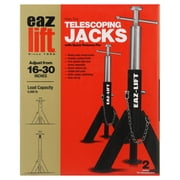 Camco Eaz-Lift Telescopic Jack, 2 Pack | Black | Metal (48860)