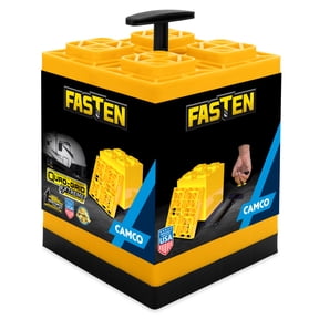 Camco FasTen RV Leveling Blocks - 10 Pack, Yellow (44514)