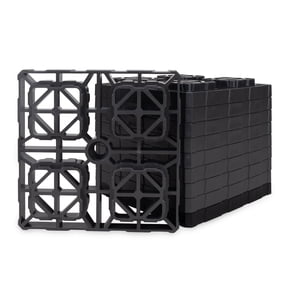 Camco 10 Pack Fasten XL RV Leveling Blocks, Interlocking Design, 10.5" x 10.5", Gray