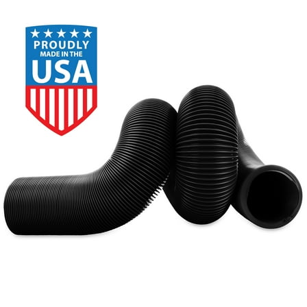 Camco HTS 10-Foot RV Sewer Hose - Compresses to 14-inches - Black, Vinyl (39601)