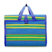 Camco Handy Mat with Strap, Perfect for Picnics, Beaches, RV and Outings, Blue/Green (42814)